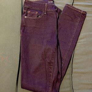 NEVER WORN Old Navy Dark Blue Midrise Skinny Jeans stretch denim